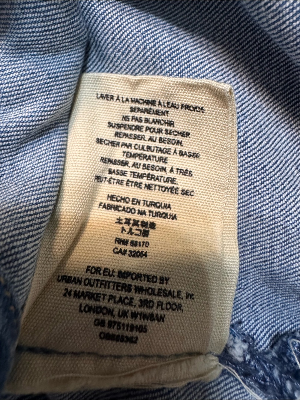 Free People Dynomite Denim Mini Shirt Dress Medium Wash - Small - Picture 9 of 9